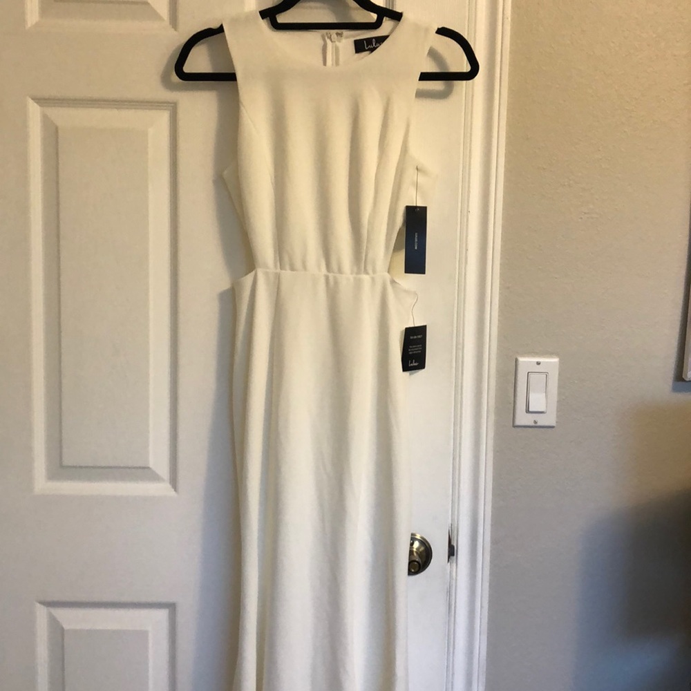Lulus White Maxi Dress NWT